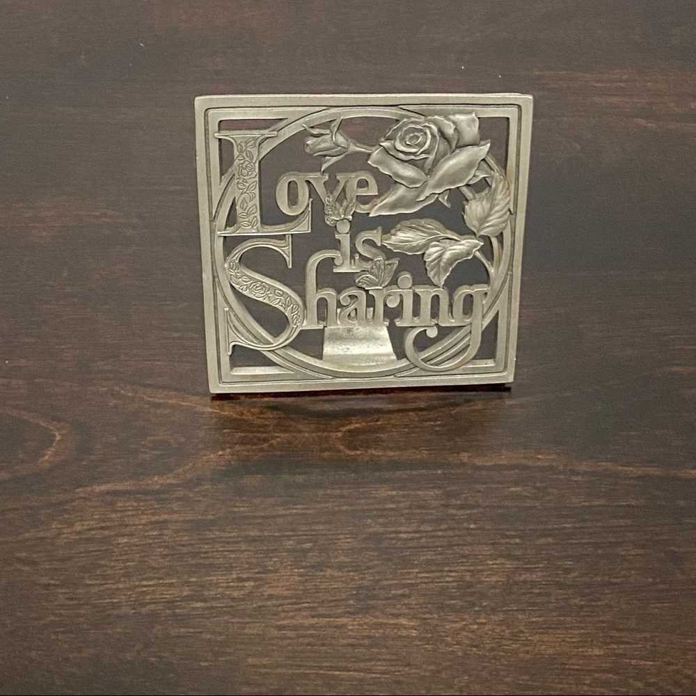 Vintage 1979 Hallmark Pewter Plaque